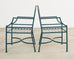 Set of Ten Neoclassical Style Iron Garden Dining Chairs