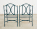 Set of Ten Neoclassical Style Iron Garden Dining Chairs