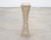 Tessellated Stone Brass Pedestal Stand Maitland Smith Style