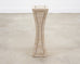 Tessellated Stone Brass Pedestal Stand Maitland Smith Style