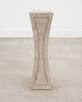 Tessellated Stone Brass Pedestal Stand Maitland Smith Style