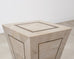 Tessellated Stone Brass Pedestal Stand Maitland Smith Style
