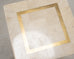 Tessellated Stone Brass Pedestal Stand Maitland Smith Style