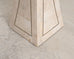 Tessellated Stone Brass Pedestal Stand Maitland Smith Style