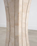 Tessellated Stone Brass Pedestal Stand Maitland Smith Style