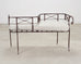 20th C. French Neoclassical Iron Tête-À-Tête Garden Bench