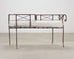 20th C. French Neoclassical Iron Tête-À-Tête Garden Bench
