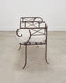 20th C. French Neoclassical Iron Tête-À-Tête Garden Bench