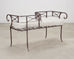 20th C. French Neoclassical Iron Tête-À-Tête Garden Bench