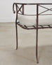 20th C. French Neoclassical Iron Tête-À-Tête Garden Bench