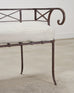 20th C. French Neoclassical Iron Tête-À-Tête Garden Bench