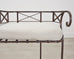 20th C. French Neoclassical Iron Tête-À-Tête Garden Bench