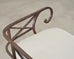 20th C. French Neoclassical Iron Tête-À-Tête Garden Bench