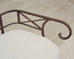 20th C. French Neoclassical Iron Tête-À-Tête Garden Bench