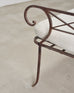20th C. French Neoclassical Iron Tête-À-Tête Garden Bench