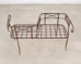 20th C. French Neoclassical Iron Tête-À-Tête Garden Bench