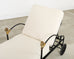 Pair Tetes de Lionnes Bronze Iron Chaise Longues After Giacometti