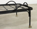 Pair Tetes de Lionnes Bronze Iron Chaise Longues After Giacometti