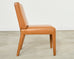 Ralph Lauren Mahogany Leather Italian Dalton Dining Chair