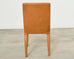 Ralph Lauren Mahogany Leather Italian Dalton Dining Chair