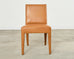 Ralph Lauren Mahogany Leather Italian Dalton Dining Chair