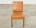 Ralph Lauren Mahogany Leather Italian Dalton Dining Chair