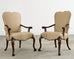 Set of Ten Therien Studio Volute Walnut Dining Chairs