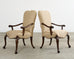 Set of Ten Therien Studio Volute Walnut Dining Chairs