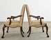 Set of Ten Therien Studio Volute Walnut Dining Chairs
