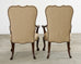 Set of Ten Therien Studio Volute Walnut Dining Chairs