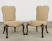 Set of Ten Therien Studio Volute Walnut Dining Chairs