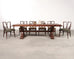 Country French Oak Refectory Farmhouse Trestle Dining Table 8 Ft.