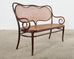 19th Century Thonet No. 5 Bentwood Cane Settee