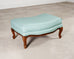 Louis XV Style Bergère Lounge Chair in Tiffany Blue + Ottoman