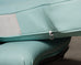 Louis XV Style Bergère Lounge Chair in Tiffany Blue + Ottoman