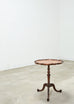 Georgian Style Carved Mahogany Pie Crust Tripod Drinks Table