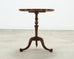 Georgian Style Carved Mahogany Pie Crust Tripod Drinks Table