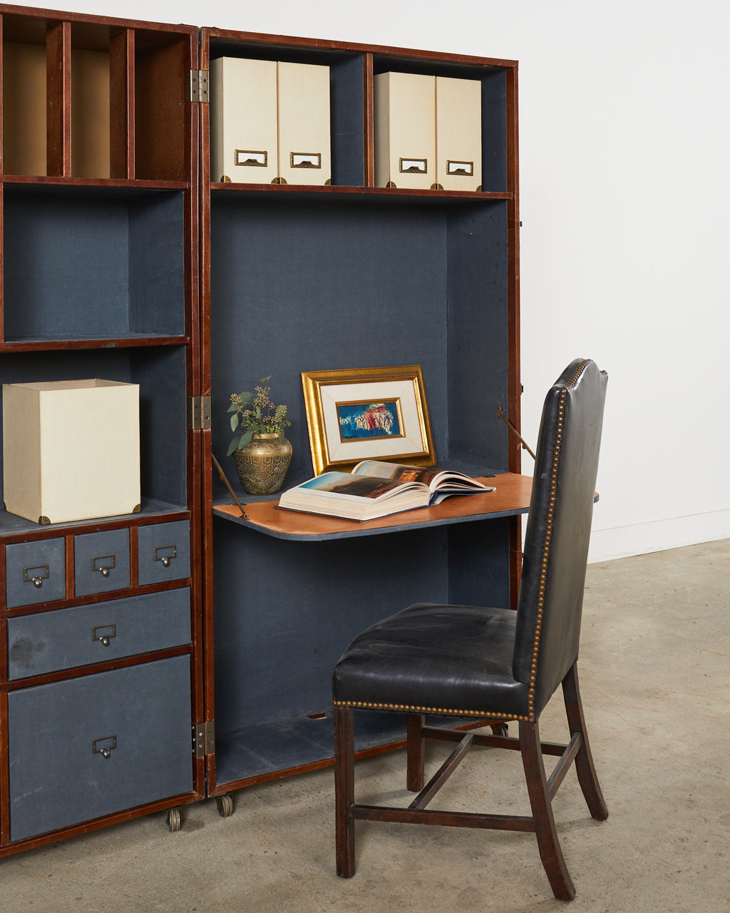 Steamer trunk shop secretary desk