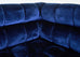 Todd Merrill Custom Sectional Sofa Ottoman Blue Velvet