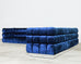 Todd Merrill Custom Sectional Sofa Ottoman Blue Velvet