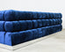 Todd Merrill Custom Sectional Sofa Ottoman Blue Velvet