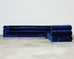 Todd Merrill Custom Sectional Sofa Ottoman Blue Velvet