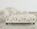 French Toile de Jouy Flora and Fauna Upholstered Daybed Chaise