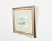 Tomales Bay Watercolor in Silver Giltwood Frame