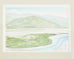 Tomales Bay Watercolor in Silver Giltwood Frame