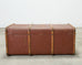 Early 20th Century Art Deco Canvas and Bentwood Steamer Trunk