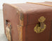 Early 20th Century Art Deco Canvas and Bentwood Steamer Trunk