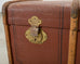 Early 20th Century Art Deco Canvas and Bentwood Steamer Trunk