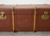 Early 20th Century Art Deco Canvas and Bentwood Steamer Trunk