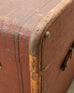 Early 20th Century Art Deco Canvas and Bentwood Steamer Trunk